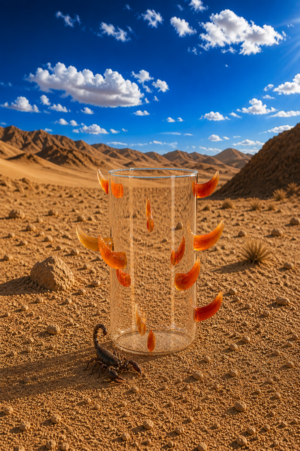 Agate Horn Sculptural Vase