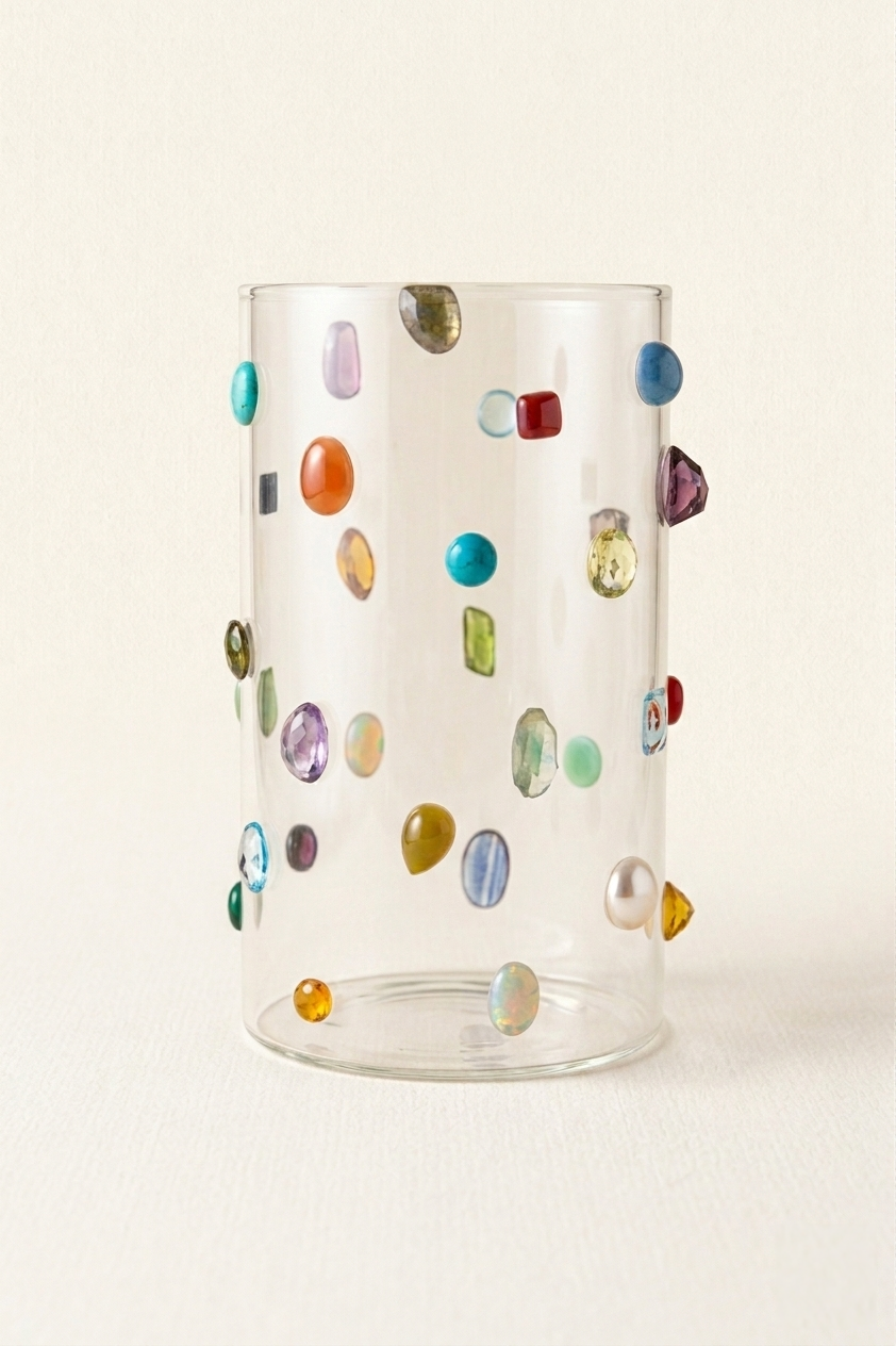 Natural Gemstone Sculptural Vase