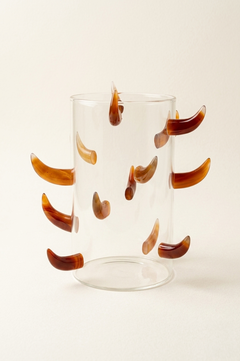 Agate Horn Sculptural Vase
